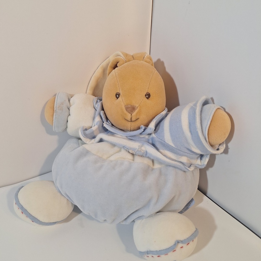 Kaloo Blue  Chubby Sailor Bunny Rabbit Soft Stuffed Animal Plush